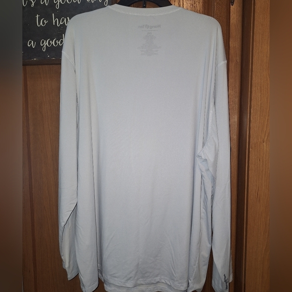 Hang Ten White Long Sleeve Tee Classic Comfort With A SPF 50 Material. 2XL - Picture 8 of 8